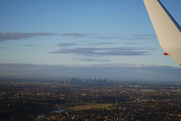 Llegar en avión a Melbourne