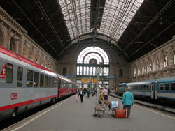 Llegar en Tren a Budapest