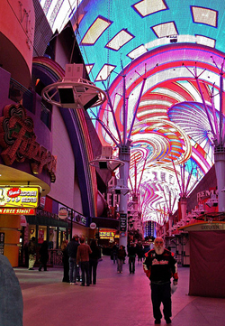 Fremont Street o el Dowtown de las Vegas 